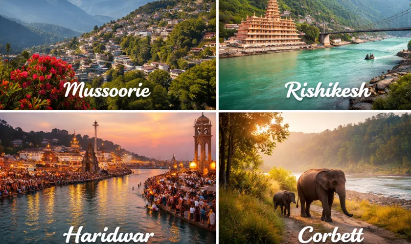 Mussoorie Rishikesh Haridwar Corbett